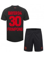 Bayer Leverkusen Jeremie Frimpong #30 Domácí dres pro děti 2023-24 Krátký Rukáv (+ trenýrky)